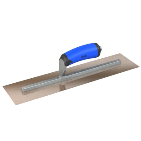 Steel City Trowels By Bon Finish Trowel, Square, Golden Stainless, 16 X 4, Comfort Grip 67-128